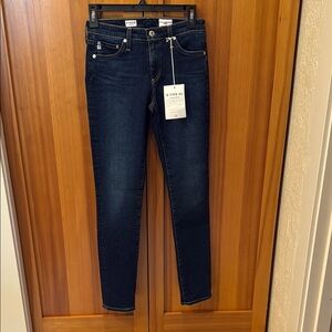 Ag Adriano Goldschmied Blue Skinny Jeans Stretchy Fit